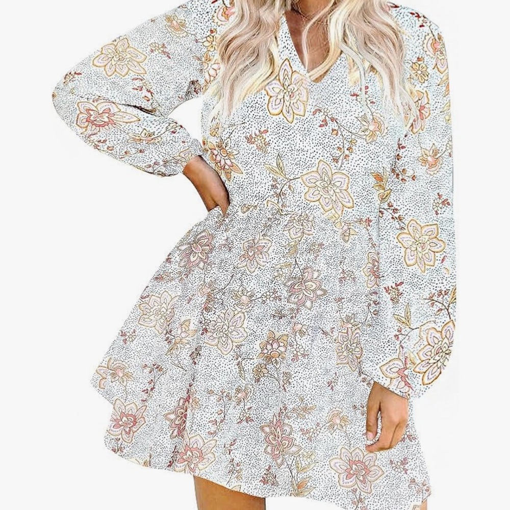 Floral Long Sleeve Dress